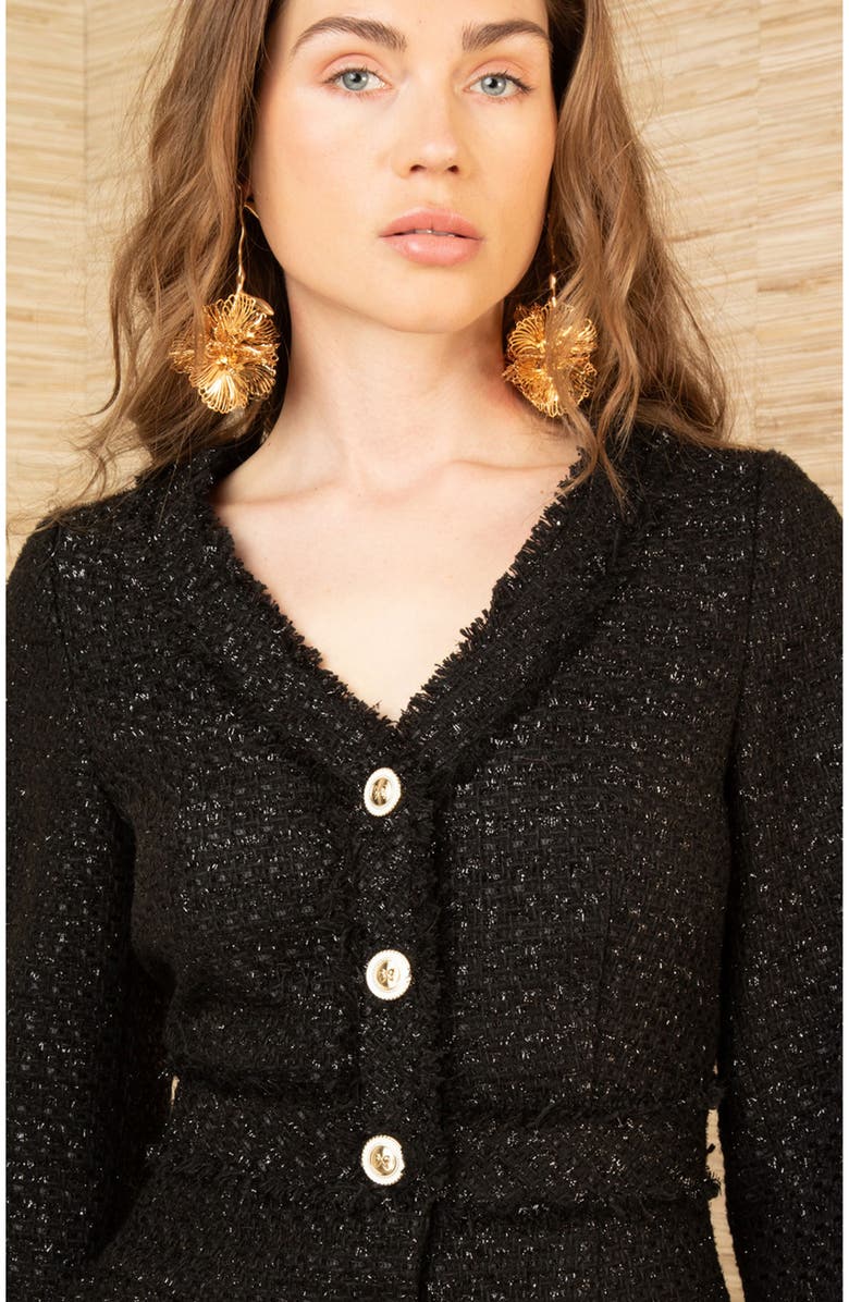 Hale Bob Elina Boucle Tweed Dress, Alternate, color, 