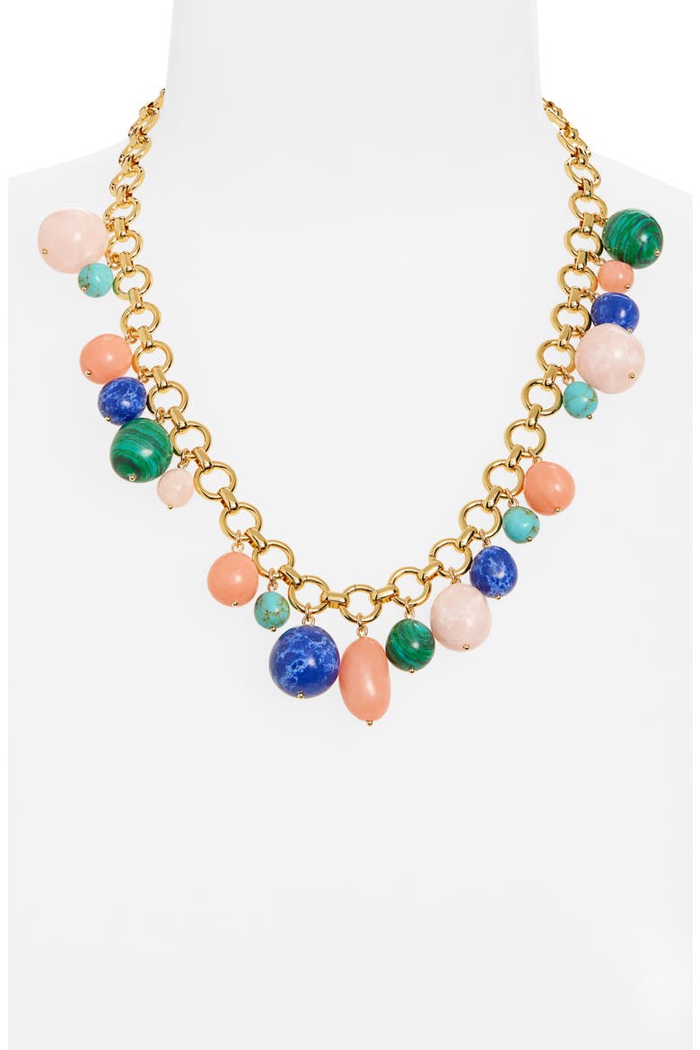 Stone Charm Necklace, Alternate, color, CHROMATIC BURST