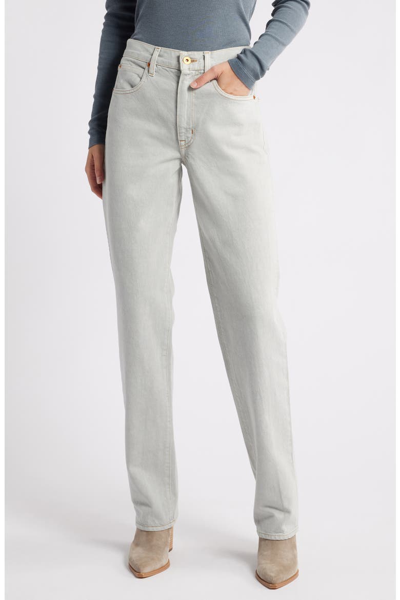 Sophie High Waist Relaxed Straight Leg Jeans, Main, color, AGATE GREY