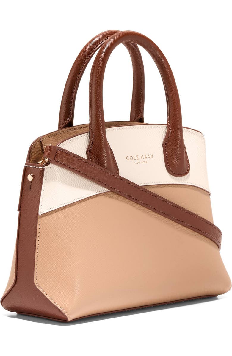 Cole Haan The Lady Small Satchel Bag, Alternate, color, Tuscan Sand Ivory / Cuoio