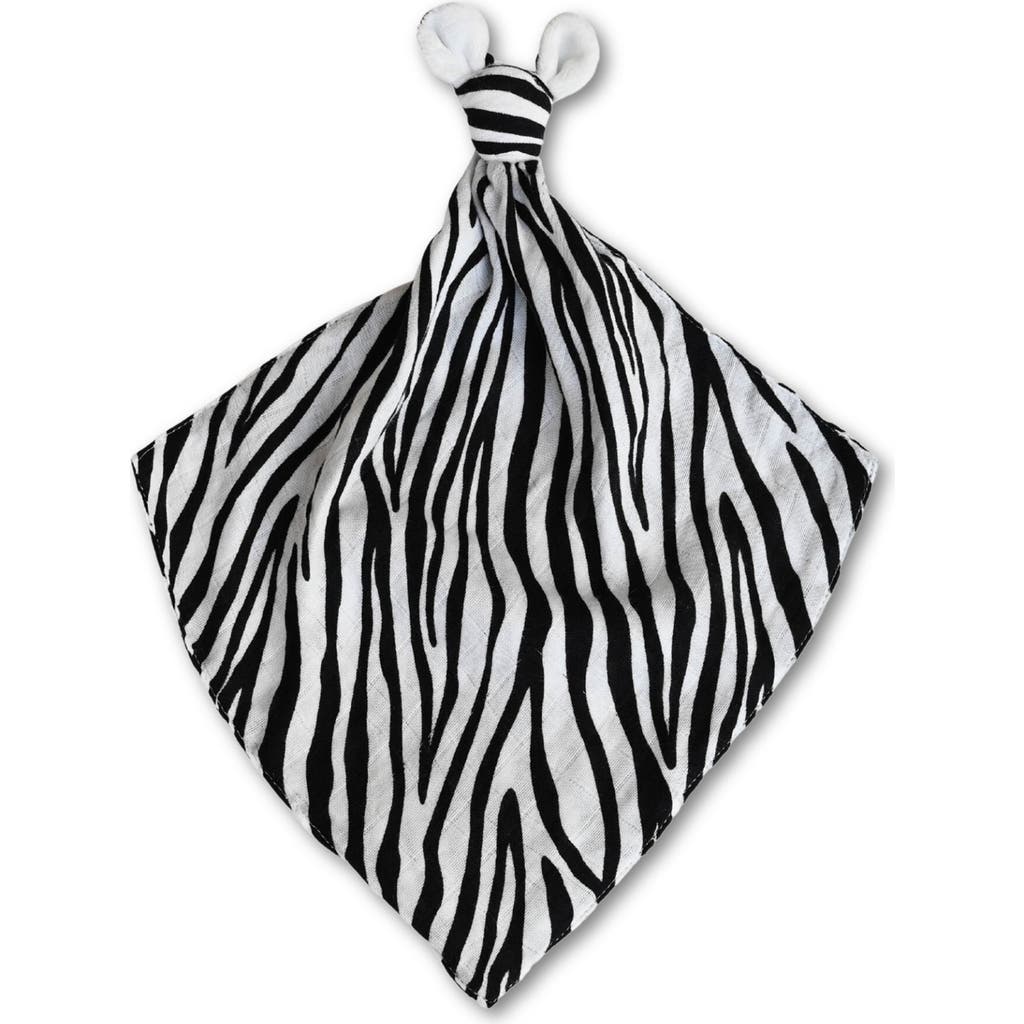 Etta Loves Zebra Sensory Lovey In Black And White