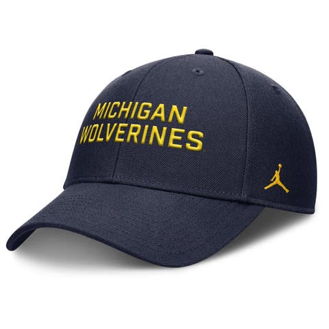 Men's Nike  Navy Michigan Wolverines Rise Practice Adjustable Hat