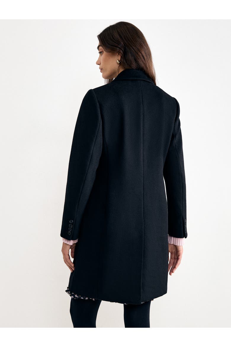 Lydia Long Sleeve Wool Coat, Alternate, color, Black