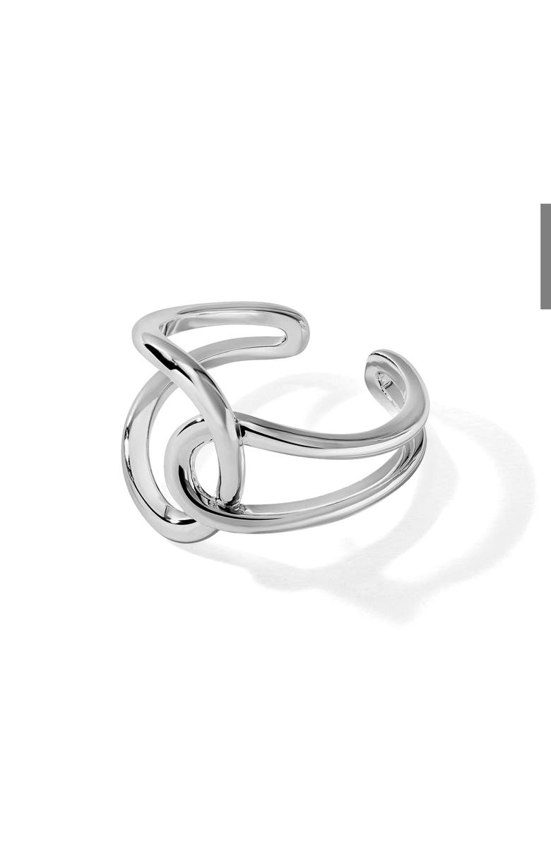 MIRANDA FRYE Celine Open Ring, Main, color, Silver