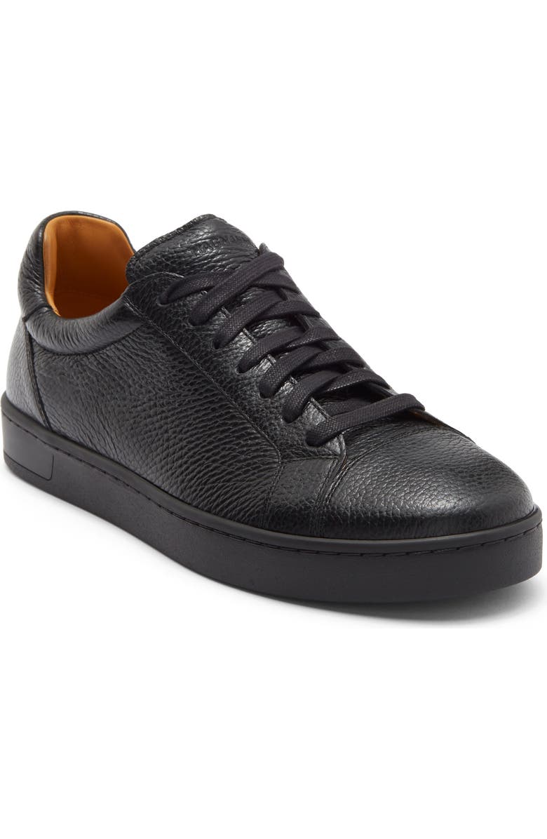 Magnanni Elonso Cap Toe Sneaker, Main, color, Black