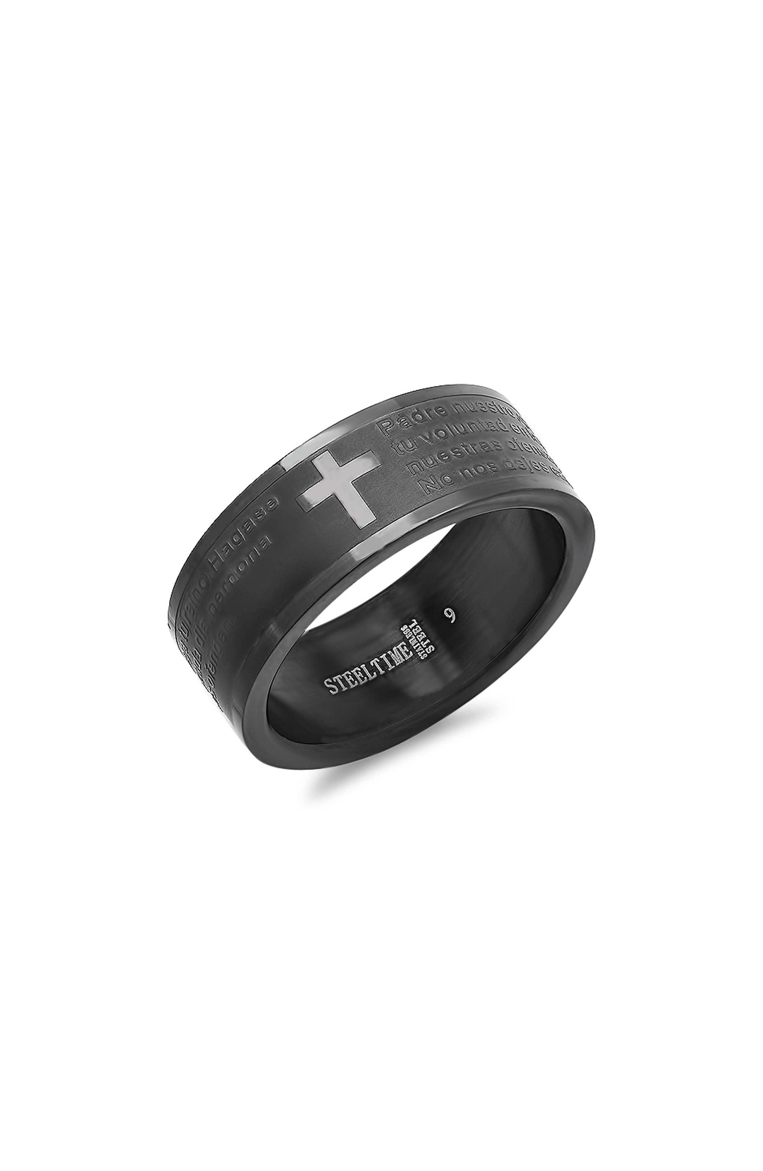 Men's Padre Nuestro Cross Ring