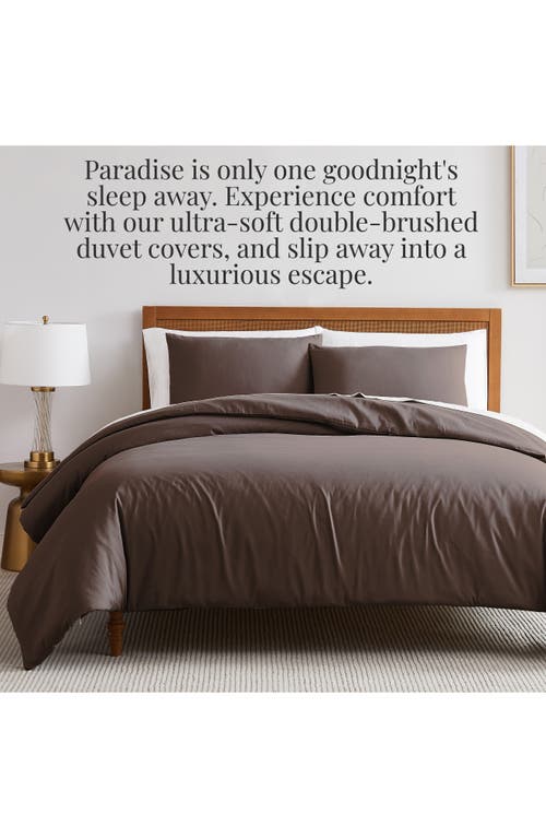 Southshore Fine Linens Vilano Springs Duvet Cover Set In Chocolate Brown