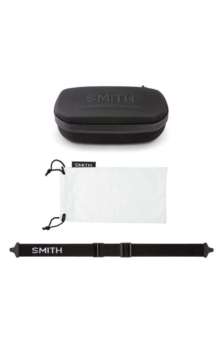 Smith Embark 58mm ChromaPop<sup>™</sup> Polarized Square Sunglasses, Alternate, color, White / Platinum Mirror