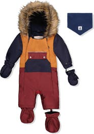 Deux par Deux Play Car Seat Fleece Neckwarmer One Piece Snowsuit