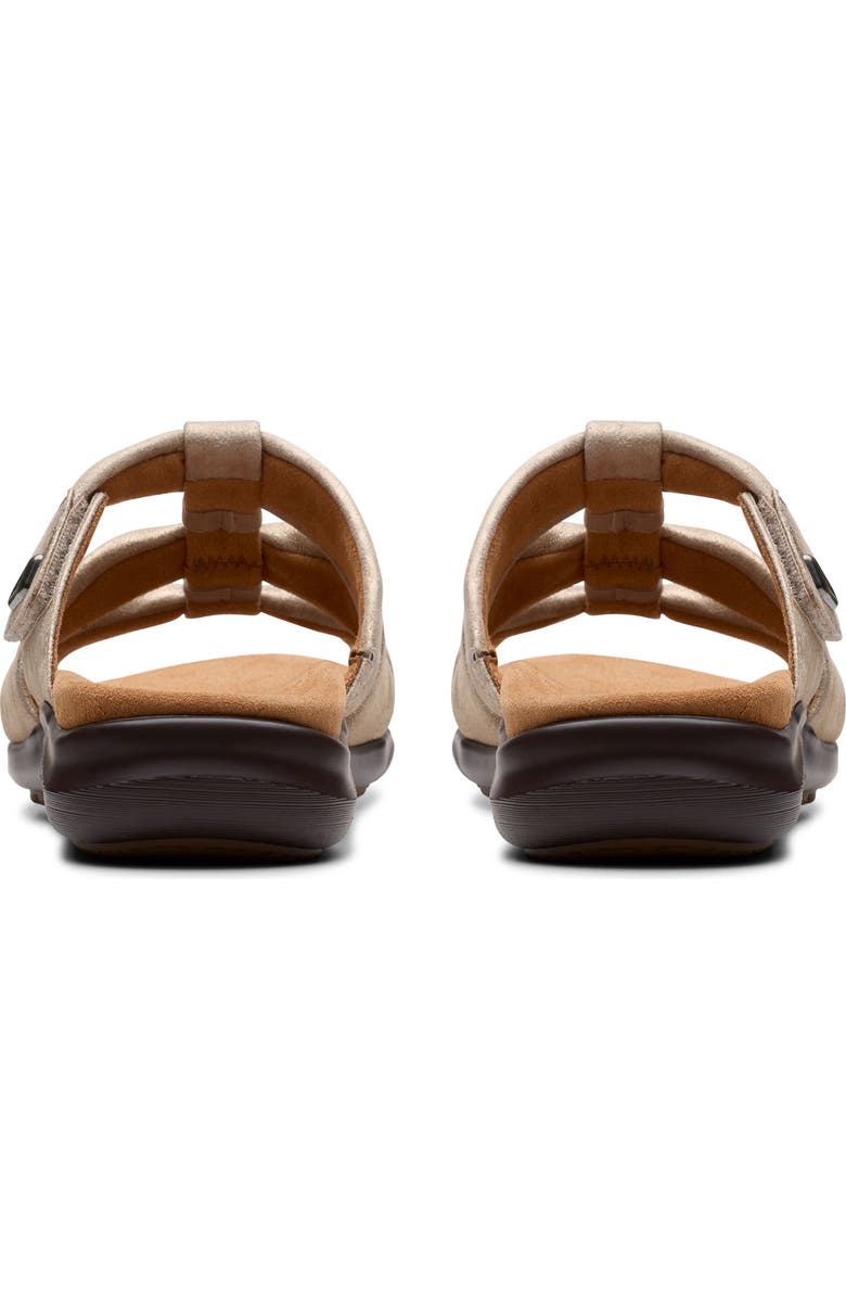 Clarks<sup>®</sup> Kitly Slide Sandal, Alternate, color, Metallic Leather