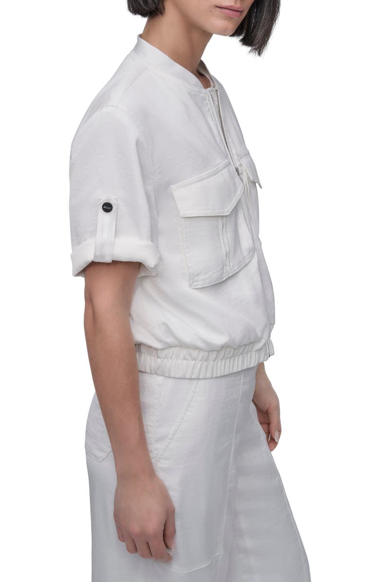 DKNY Rumpled Satin Jacket, Alternate, color, 