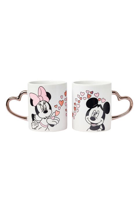 x Disney Mickey & Minnie 2-Piece Mug Set