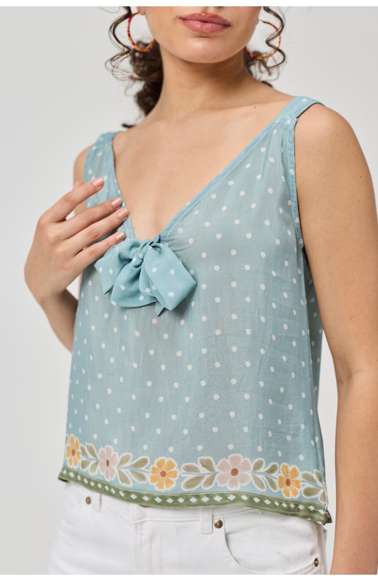 Reistor Bow Tie Cami Top, Alternate, color, Blue