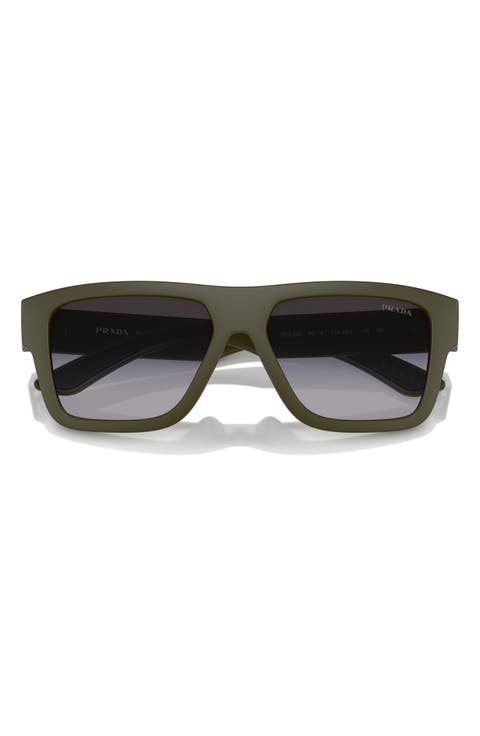 56mm Square Sunglasses
