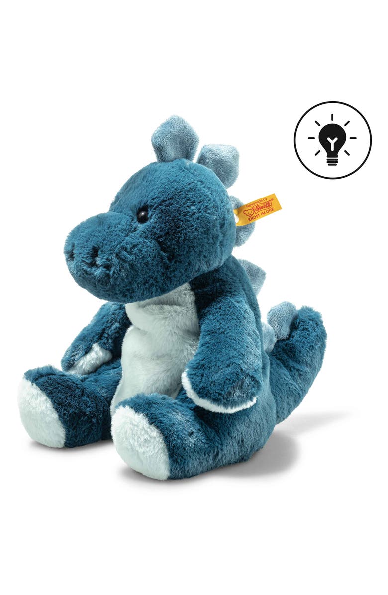 Steiff Light at Night Spott Stegosaurus Stuffed Animal, Alternate, color, Dark Teal