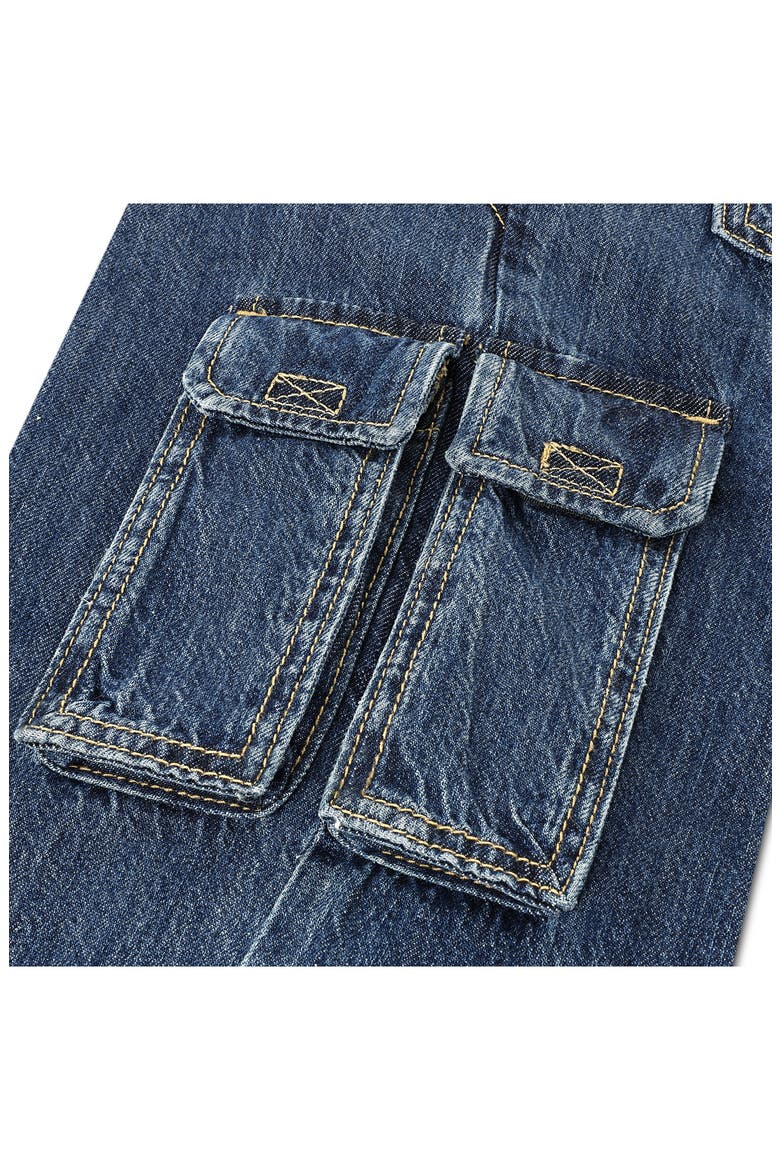Kids' Baggy Cargo Jeans, Alternate, color, FIRE