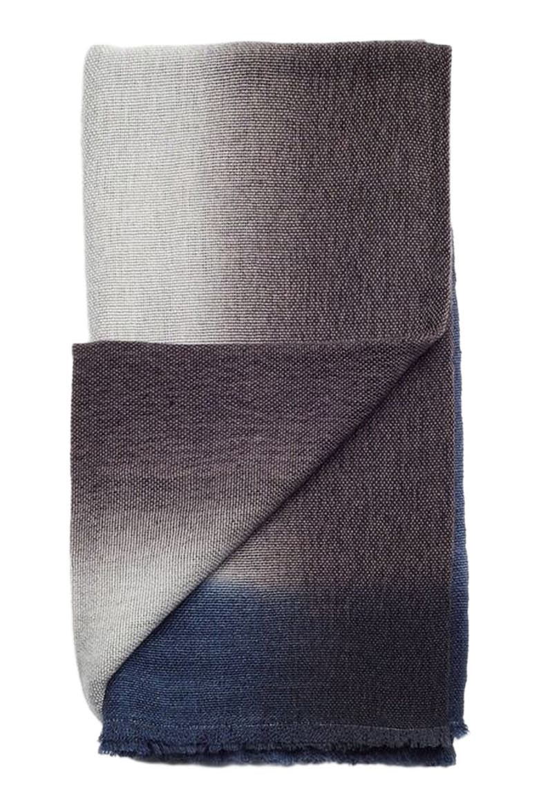 Handloom Handspun Merino Throw, Alternate, color, Blue