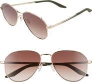 Nike Ascendant 57mm Tinted Aviator Sunglasses