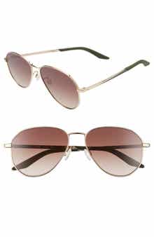Nike Ascendant 57mm Tinted Aviator Sunglasses