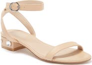 Stuart Weitzman Ashland Embellished Ankle Strap Sandal