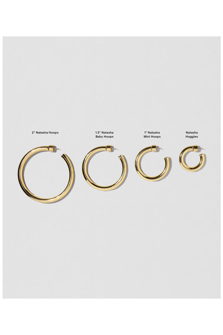 Natasha Mini Hoops, 1-Inch (Nordstrom Exclusive), Alternate, color, GOLD
