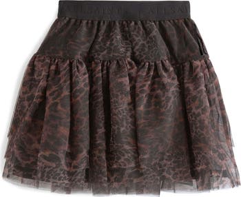 smALLSAINTS by ALLSAINTS Kids' Leopard Print Tiered Tulle