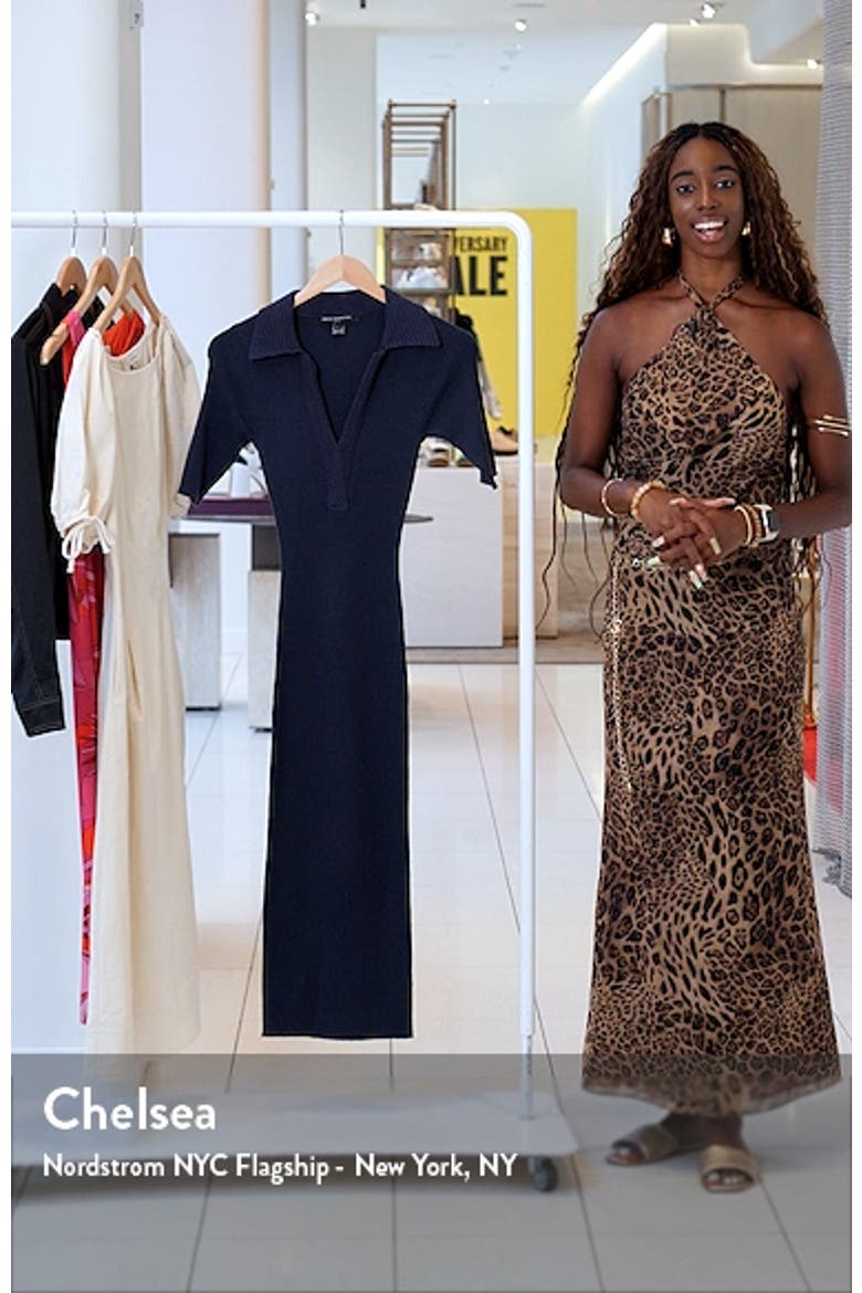 Cosysoft Polo Rib Midi Sweater Dress video