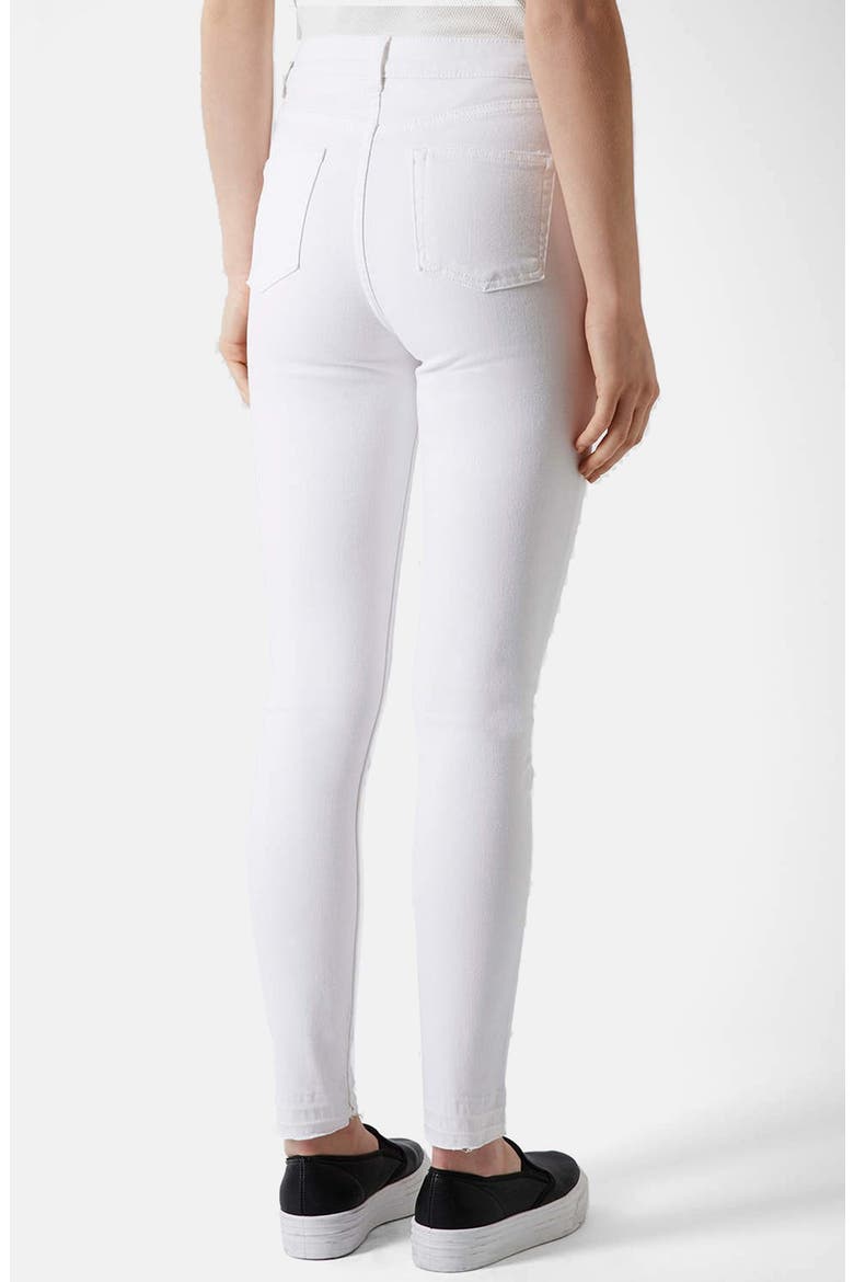 Moto 'Jamie' Skinny Jeans, Alternate, color, WHITE