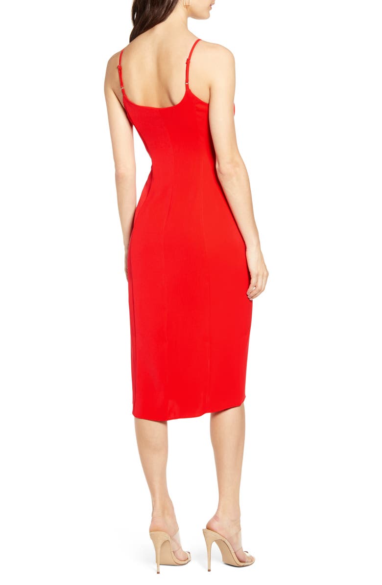 Endless Rose Ruffle Front Dress, Alternate, color, Red