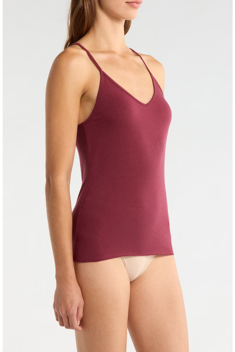 Luxe Delicate Layering Camisole, Alternate, color, BURGUNDY TANNIN