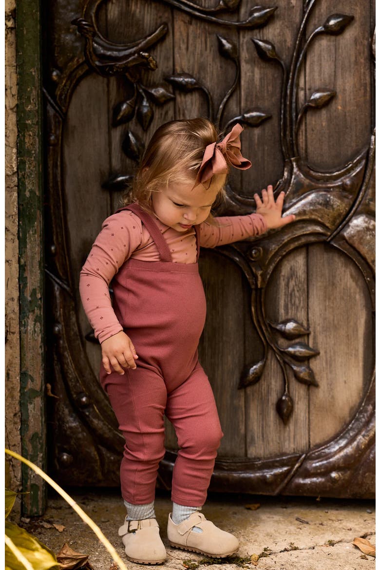 Ely's & Co. Clover Print Collection - Bodysuit + Overalls | Nordstrom