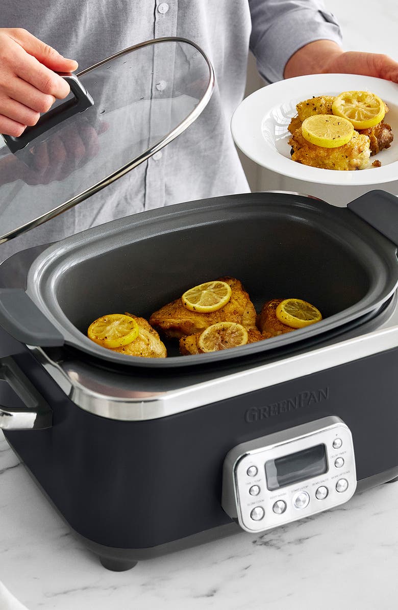 GreenPan Elite 14-in-1 6-Quart Slow Cooker, Alternate, color,