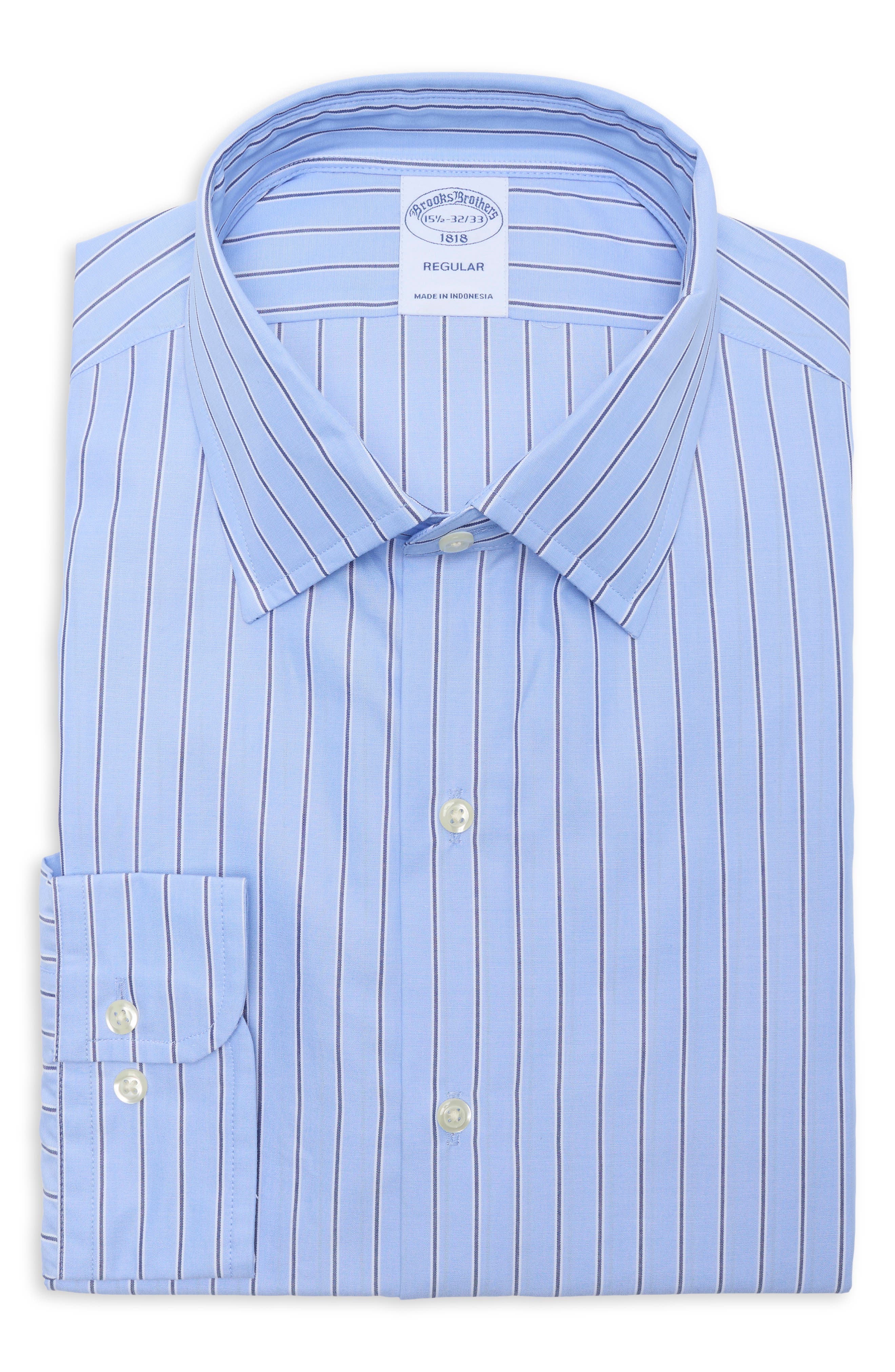 Regular Fit Striped Cotton Button-Down Shirt