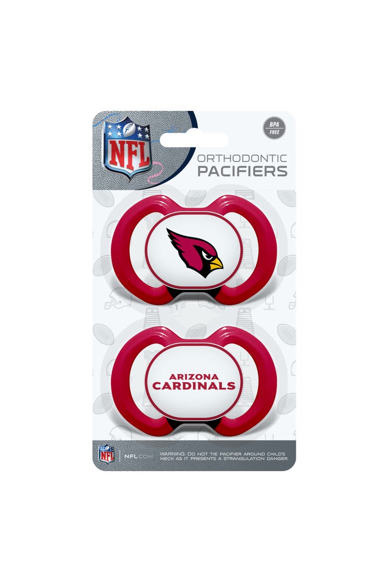 Arizona Cardinals Pacifier 2-Pack, Alternate, color, Multicolor