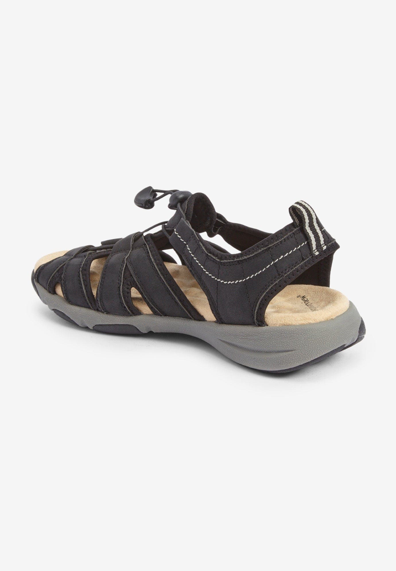 The Trek Sandal, Alternate, color, BLACK