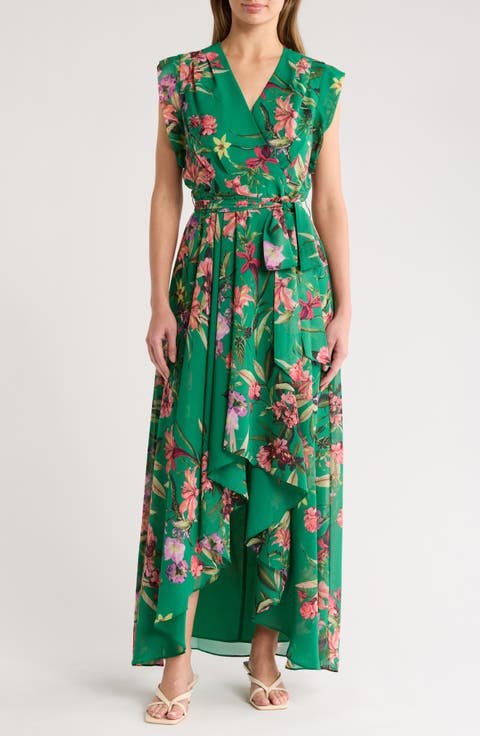Obi High-Low Maxi Dress