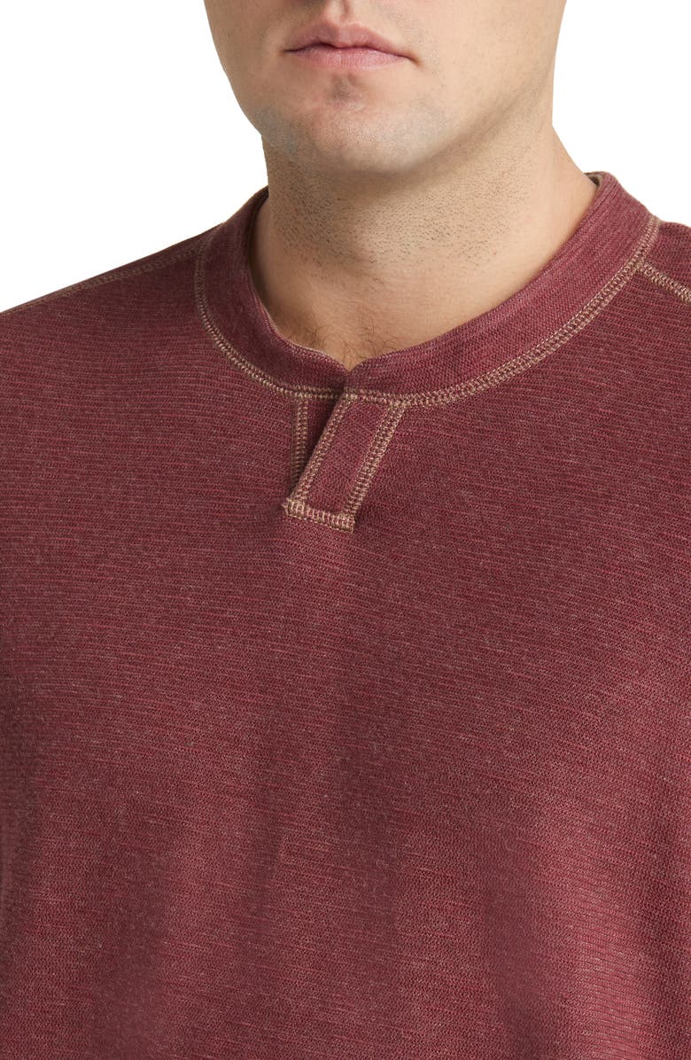 Tommy Bahama Fliprider Abaco Reversible Cotton Sweatshirt, Alternate, color, Chocolate Spice