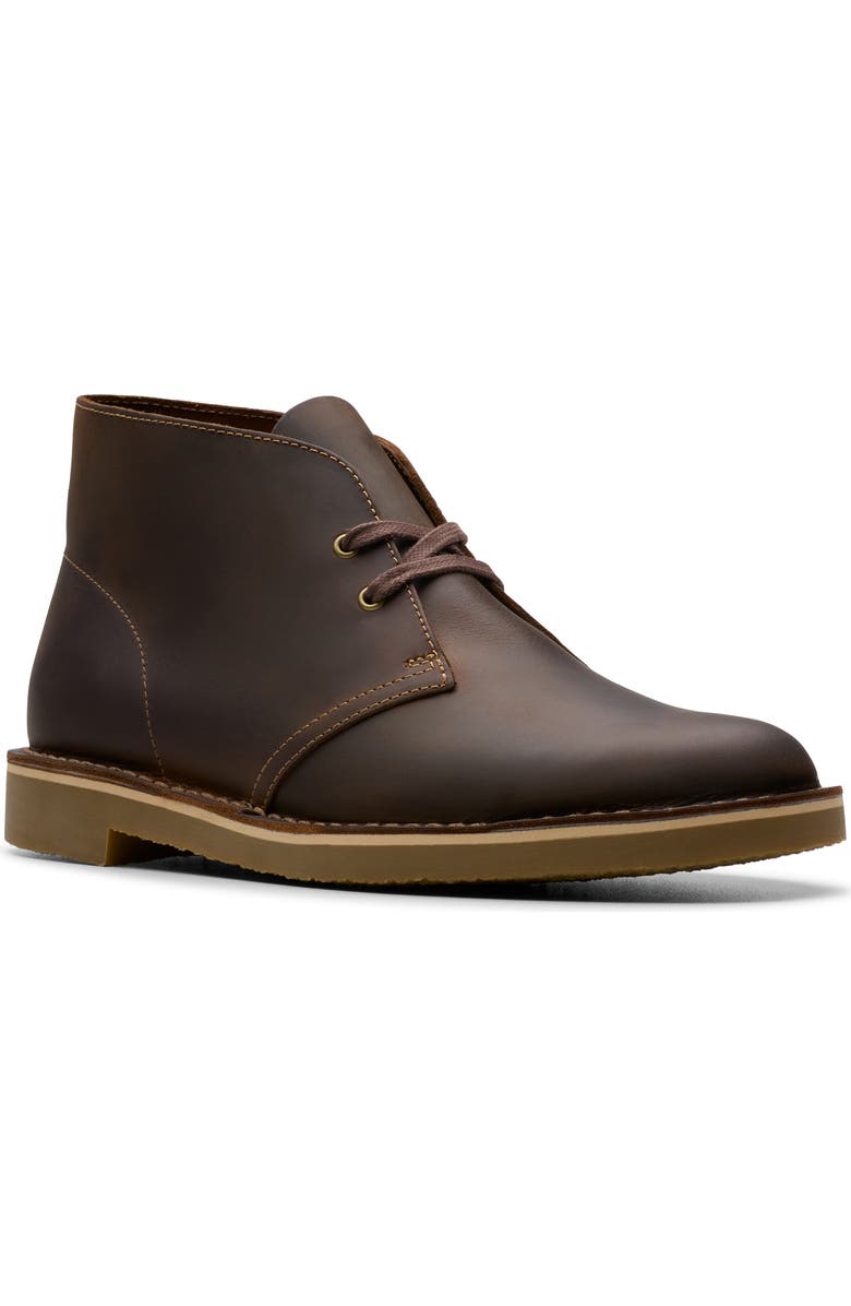 Clarks<sup>®</sup> Shepton Chukka Boot, Main, color, Beeswax Leather
