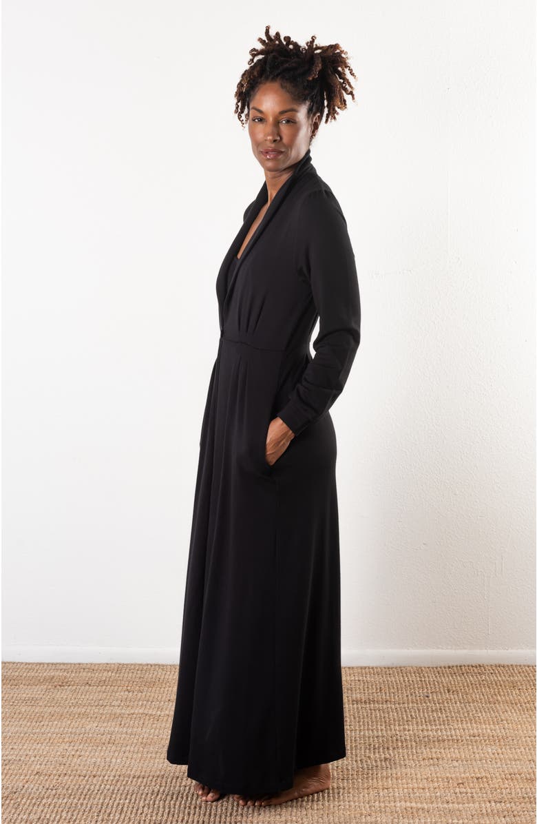 JJwinks Manhattan Pocketed Long Fleece Robe with Button Closure, Alternate, color,