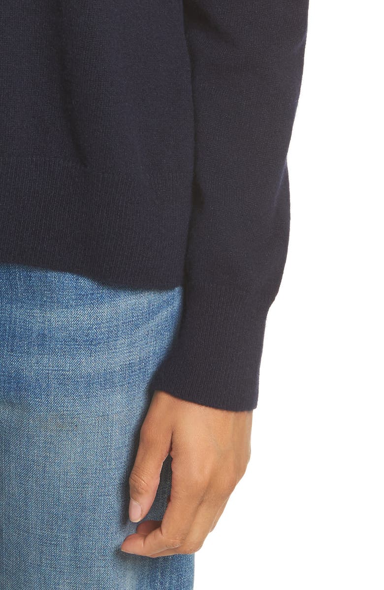 Vince Cashmere Step Hem Sweater, Alternate, color, 