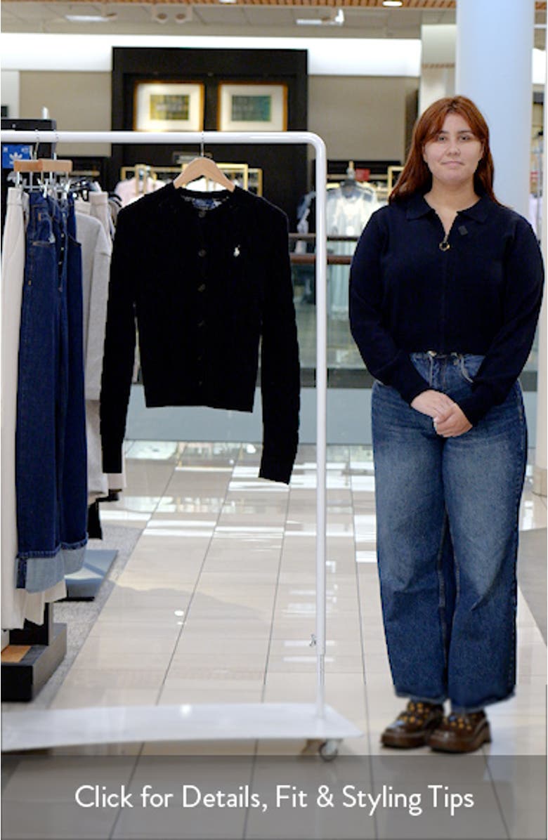 Cable Knit Wool & Cashmere Cardigan, sales video thumbnail