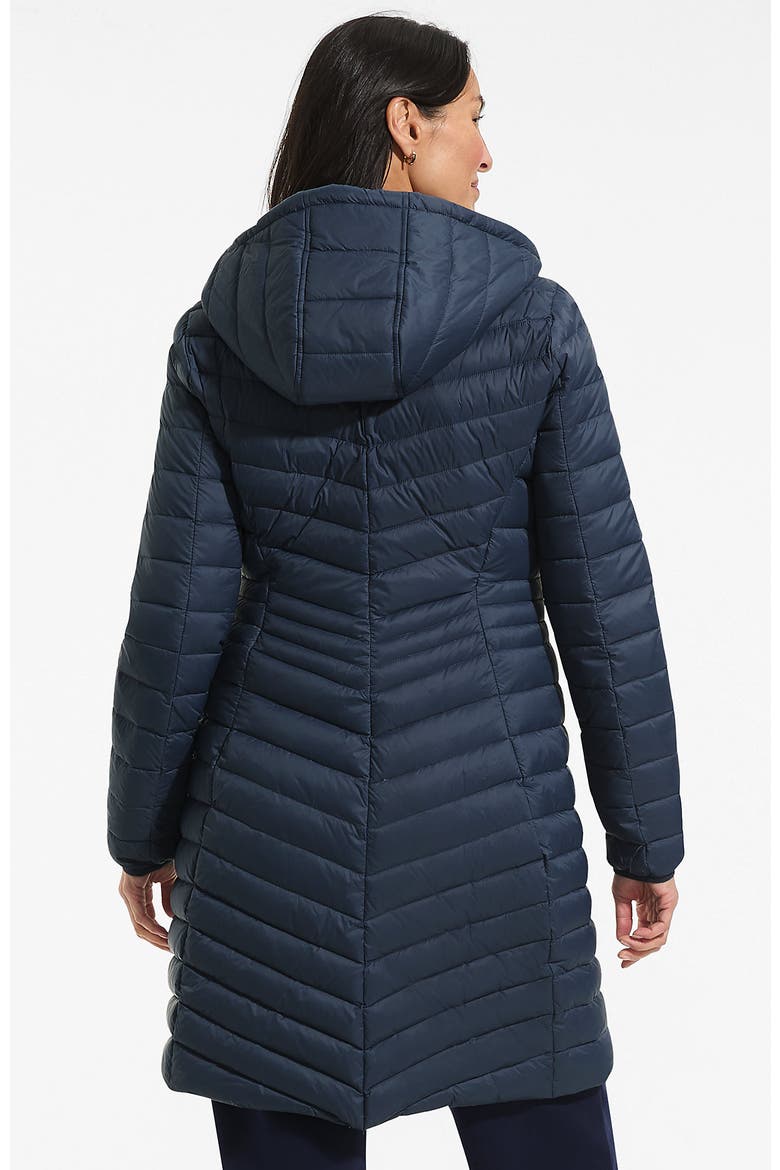 Ultralight Packable Long Down Coat, Alternate, color, Vintage Blue