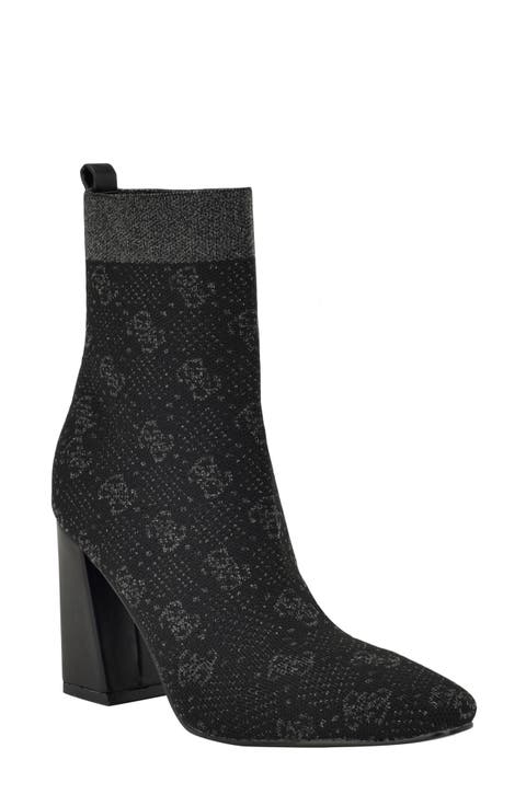 Yonel Monogram Sock Bootie (Women)