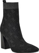 GUESS Yonel Monogram Sock Bootie
