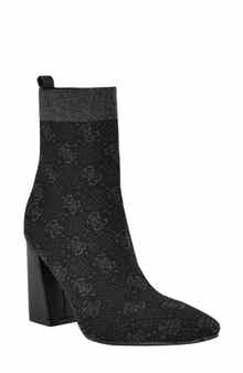 GUESS Yonel Monogram Sock Bootie