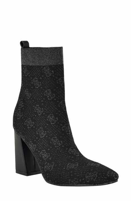 GUESS Yonel Monogram Sock Bootie