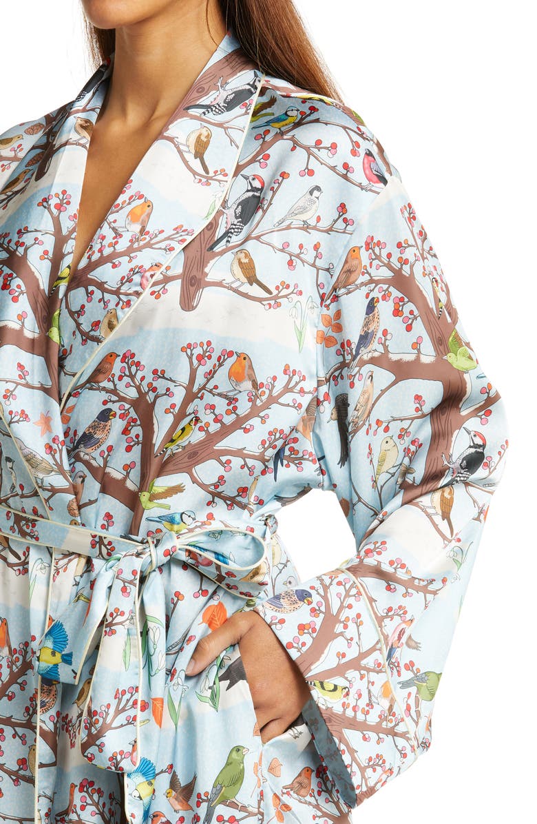 Karen Mabon Winter Birds Long Robe, Alternate, color,