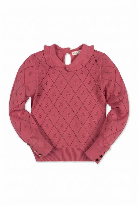 Kids' Organic Peter Pan Collar Sweater