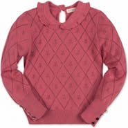Hope & Henry Kids' Organic Peter Pan Collar Sweater