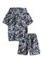 Kids' Tie Dye Short Sleeve Hoodie & Shorts Set